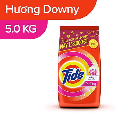 Bột Giặt Tide Trắng Đột Phá 5.5kg/ Bột Giặt Tide Hương Downy 5kg