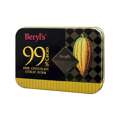 Dark Chocolate Beryl's 99% Cacao hộp 108gr (18 viên)