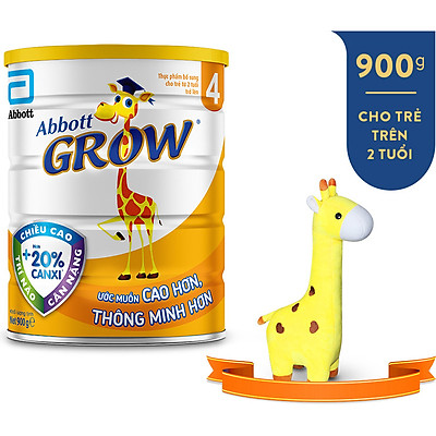 1 Lon Grow 4 900g - Tặng Hươu Bông