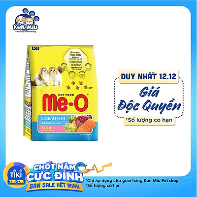 Đồ Ăn Cho Mèo Con Me-O Hương Vị Cá Biển (1.1Kg)