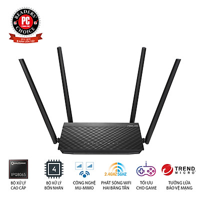 Router Wifi Asus RT-AC1500UHP Băng Tần Kép MU-MIMO - Hàng Chính Hãng