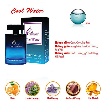 Nước Hoa Nam Charme Cool Water 100ml