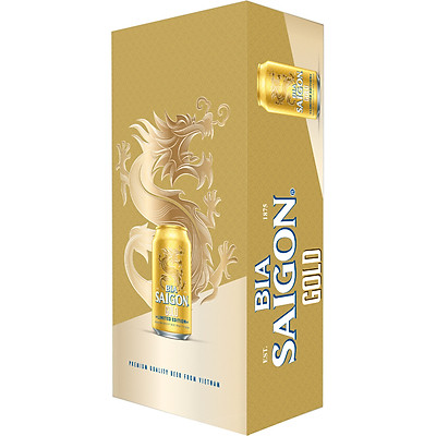 Thùng 18 Lon Bia Sài Gòn GOLD 330ml