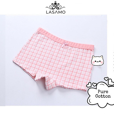 Set 4 chiếc quần chip bé gái, quần lót cho bé gái cotton cao cấp họa tiết Thỏ Bunny dễ thương hãng LASAMO mã QLB005