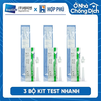Combo 3 Bộ Kit Test - Xét Nghiệm Nhanh COVID-19 Ag BioCredit - Hàn Quốc (Dùng cho 3 người)