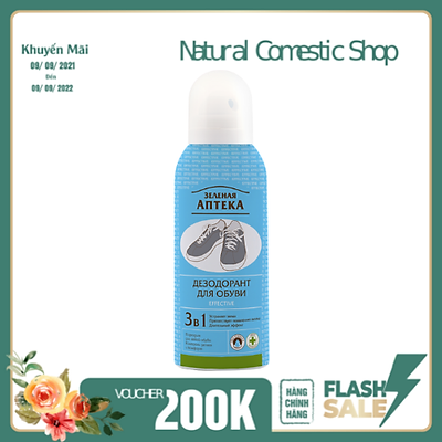 Xịt  Zelenaya Apteka Effective khử mùi giày nam 150ml