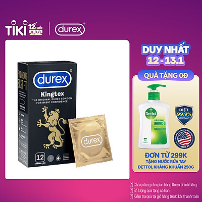 Bao cao su Durex Kingtex 12 bao