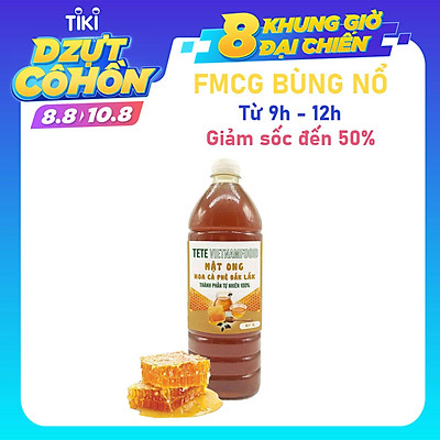 Mật Ong Hoa Cafe Daklak TETE 1 Lít/ chai