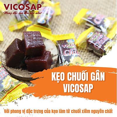 Kẹo chuối gân Vicosap 500g