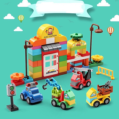 Đồ Chơi Xếp Hình Lego Chủ Đề Gas Station 105 Chi Tiết