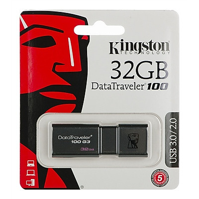 USB Kingston DT100G3 32GB USB 3.0 - Hàng Chính Hãng