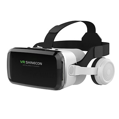 Kính thực tế ảo 3D Vr Shinecon thấu kính Bluelens, tai nghe bluetooth cho android, ios (hàng nhập khẩu)