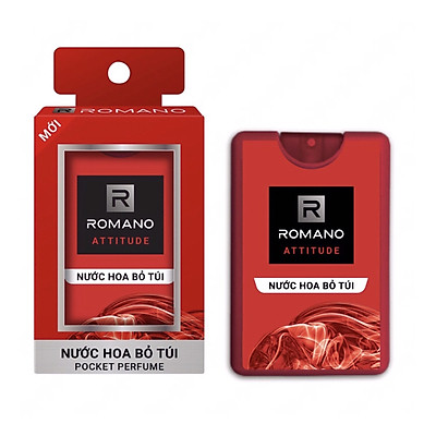 Combo 4 chai Nước Hoa bỏ túi Romano: Classic, Attitude, Force, Gentleman (18ml*4)