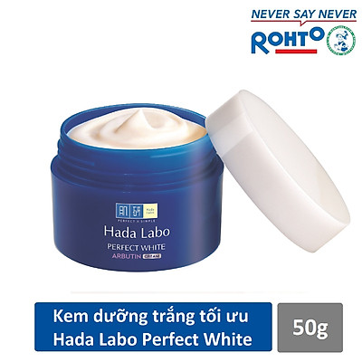Bộ sản phẩm dưỡng trắng da tối ưu Hada Labo Perfect White (Kem rửa mặt 80g + Dung dịch dưỡng 100ml + Kem dưỡng 50g)