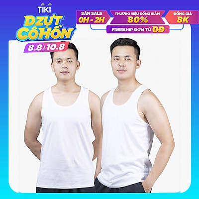 Combo 2 áo ba lỗ nam, áo 3 lỗ nam, sợi cotton mềm mịn, thấm hút mồ hôi tốt, thoáng mát, mặc thoải mái JAMANO