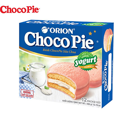 Bánh Orion Chocopie Sữa Chua Yogurt (12 bánh x 30g)