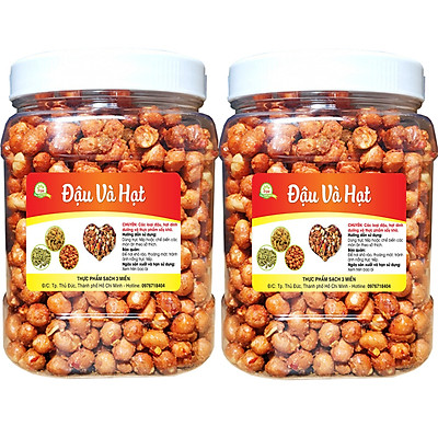 1KG ĐẬU PHỘNG RANG TỎI ỚT THƠM NGON ( 2 HŨ 500G)