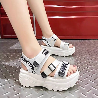 Giày sandal nữ Sport đế dộn 5cm siêu nhẹ, êm chân, dép nữ mẫu mới Hot trend năm 2021