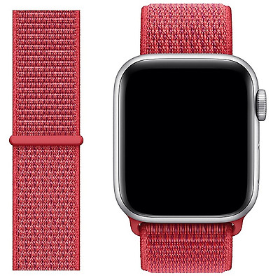 Dây đeo Sport loop Nylon cho Apple Watch - màu đỏ đủ Size PhanhDuong Hàng chính hãng