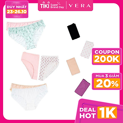 Combo 10 Quần Lót Nữ Vera Bikini 6323 - Màu Ngẫu Nhiên