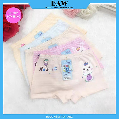 Quần Chip Đùi, Combo 5 Quần Lót Lưng Thun Cho Bé, Quần Lót Cotton Họa Tiết Đáng Yêu Xinh Xắn Cho Bé QLTE03