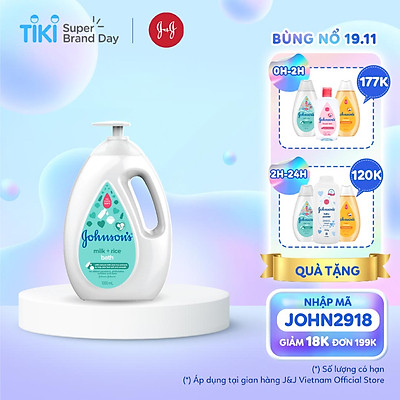 Sữa Tắm Johnson's Baby cho Bé - Dung Tích 1000ml