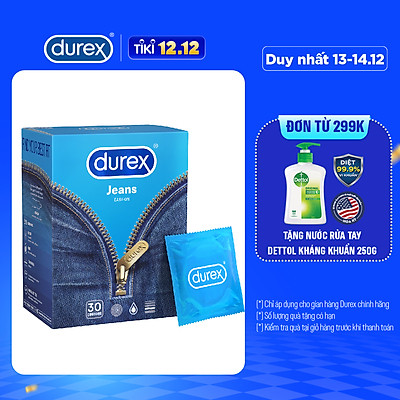 Bao cao su Durex Jeans Hộp 30 bao