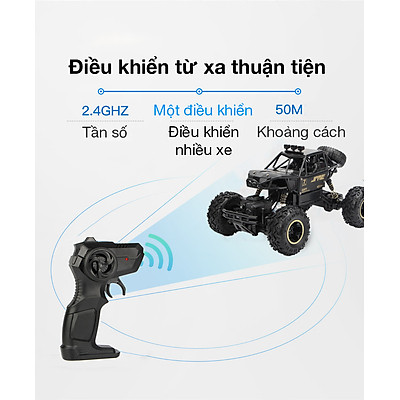 Đồ chơi xe địa hình điều khiển từ xa KAVY tỷ lệ 1:16 bằng hợp kim tốc độ cao, bền bỉ chắc chắn, dẫn động 2 bánh