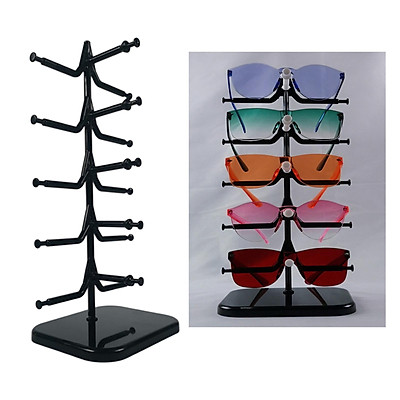 2Pcs 5 Pairs Sunglasses Stand Spectacles Holder Eyeglasses Display Shelf 
