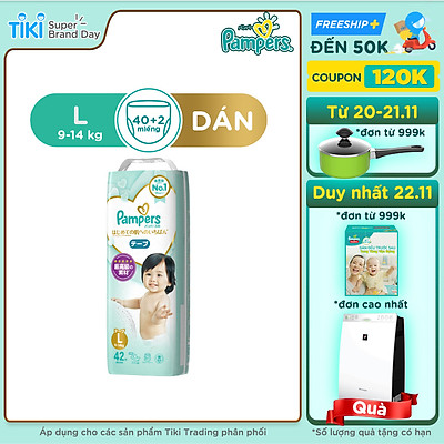 Tã Dán Pampers Nội Địa Nhật Bản NB70/S64/M52/L42