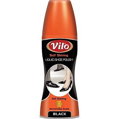 Xi nước đánh bóng giày Vilo liquid shoe polish 80ml (màu đen)