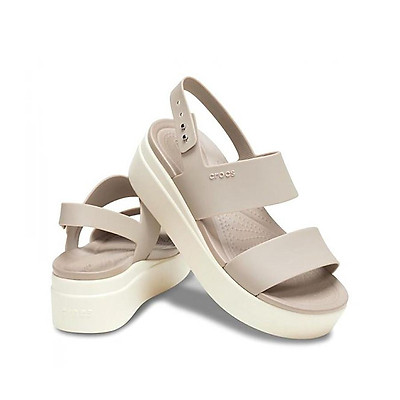 Giày Xăng Đan Nữ Crocs Brooklyn Mid Wedge 206453