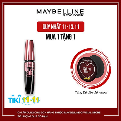 Mascara Dài Mi và Cong Mi Maybelline New York Hyper Curl Waterproof Chuốt Mi Đen Không Lem Không Trôi 9.2ml