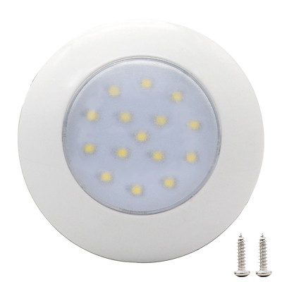 15 Led Round Lights Car Ceiling Light Interior For Rv Boat Waterproof 12v White Igeteck Tiki - Led Circle Ceiling Light 15 Led Round Lights Car Ceiling Light Interior For Rv Boat Waterproof 12v White Igeteck Tiki - Led Circle Ceiling Light