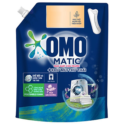 Nước giặt Túi 3.7kg OMO Matic Cho máy giặt cửa trước Cửa Trước Lavender Thư Thái Khử Mùi hương thơm Lavender