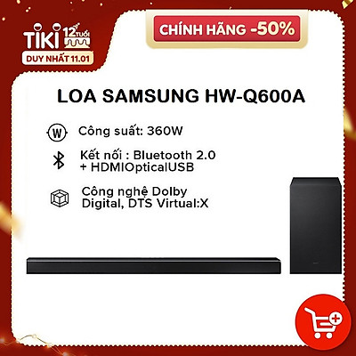 Loa Thanh Samsung HW-Q600A 3.1.2 ch/ Model 2021 - Hàng chính hãng