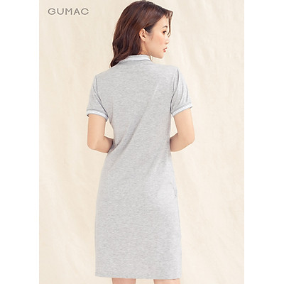 Đầm polo nữ thêu positive dễ thương GUMAC DA1007 đủ size đủ màu