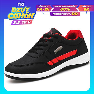 Giày Thể Thao Sneaker Cao Cấp Pettino PS18 (Đen Đế Trắng)