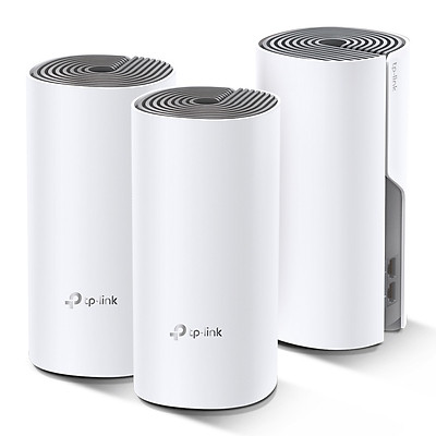 Bộ Phát Wifi Mesh Băng Tần Kép TP-Link Deco E4 AC1200 MU-MIMO (3-pack) - Hàng Chính Hãng