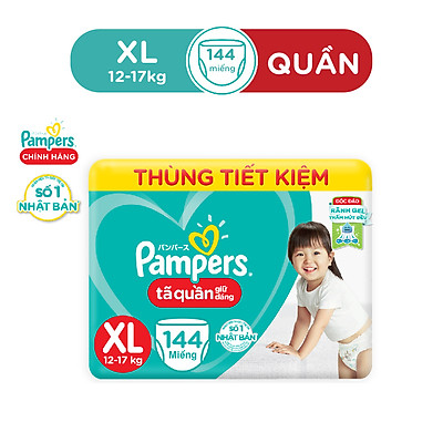 Tã Quần Pampers Giữ Dáng MegaBox M180/L162/XL144