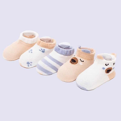 Set 5 Đôi Vớ Tất Lưới Mùa Hè Cao Cấp ( Đồ Cho Bé Sơ Sinh 4-10kg )