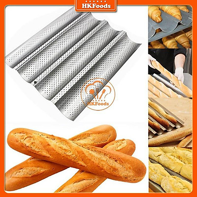 Khay Nướng Bánh Mì Pháp Baguette 4 Rãnh