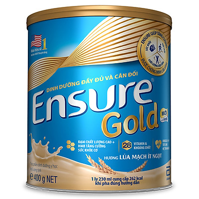 Sữa Bột Abbott Ensure Gold Lúa Mạch 400g