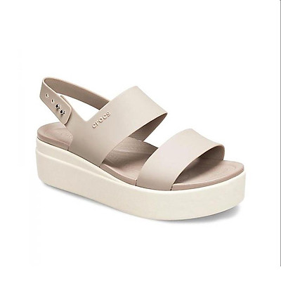 Giày Xăng Đan Nữ Crocs Brooklyn Mid Wedge 206453