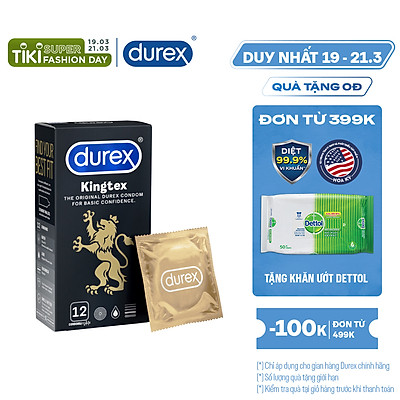 Bao cao su Durex Kingtex 12 bao