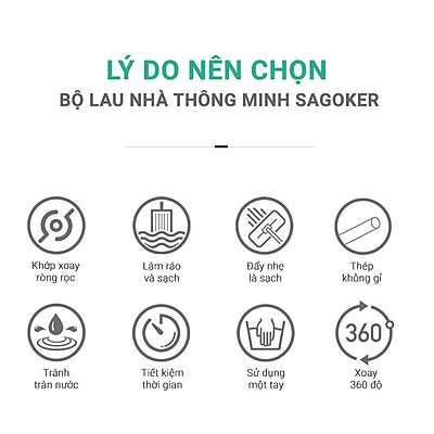 BỘ LAU NHÀ THÔNG MINH TỰ VẮT BLNEC hai ngăn vắt và giặt, xả nước tiện lợi ở đáy thùng, bông lau tĩnh điện MICRO FIBER 33cm có hai đầu móc chắc chắn, nắp thùng dễ tháo rời vệ sinh