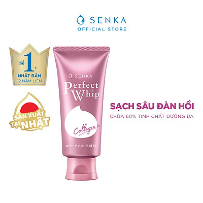 Sữa Rửa Mặt Ẩm Mịn Và Săn Chắc Da Senka Perfect Whip Collagen In 14839 (120g)