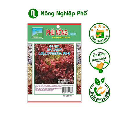 Hạt giống xà lách Lollo Rossa PN 9 (2g/gói) | Lettuce Lollo Rossa