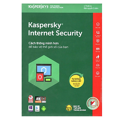 Kaspersky Internet Security Cho 1 Máy Tính - KIS1U - Hàng chính hãng