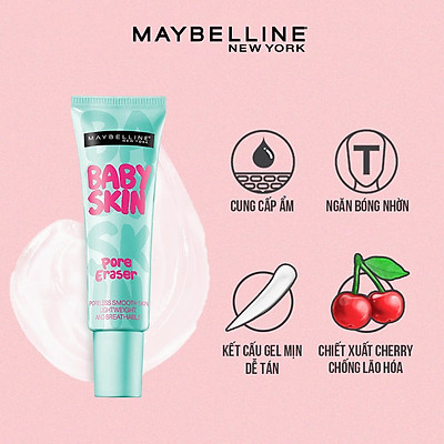 Kem Lót Mịn Da Che Khuyết Điểm Maybelline New York Baby Skin Pore Eraser Primer 22ml